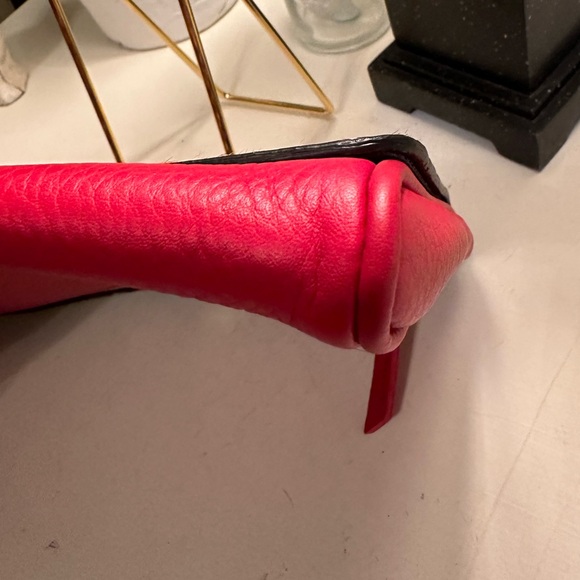 Mark and Graham leopard and red leather clutch - Picture 9 of 10